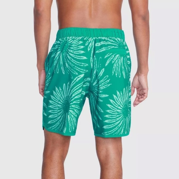 Speedo Men's 7" Floral Print E-board Shorts - Green Xxl - Picture 6 of 10